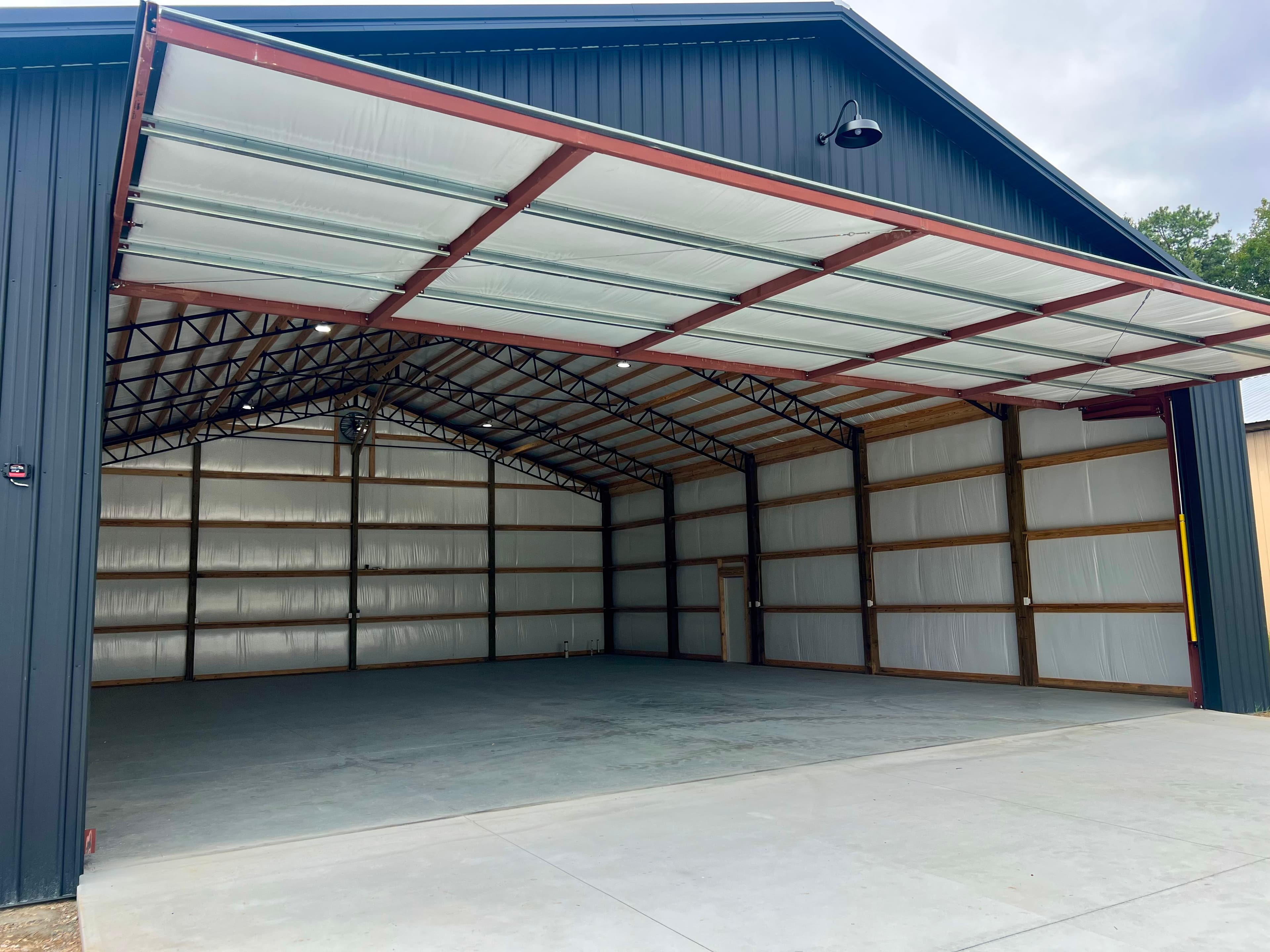 50x60 hangar at 0GE5 Mountain Air Park Cleveland GA